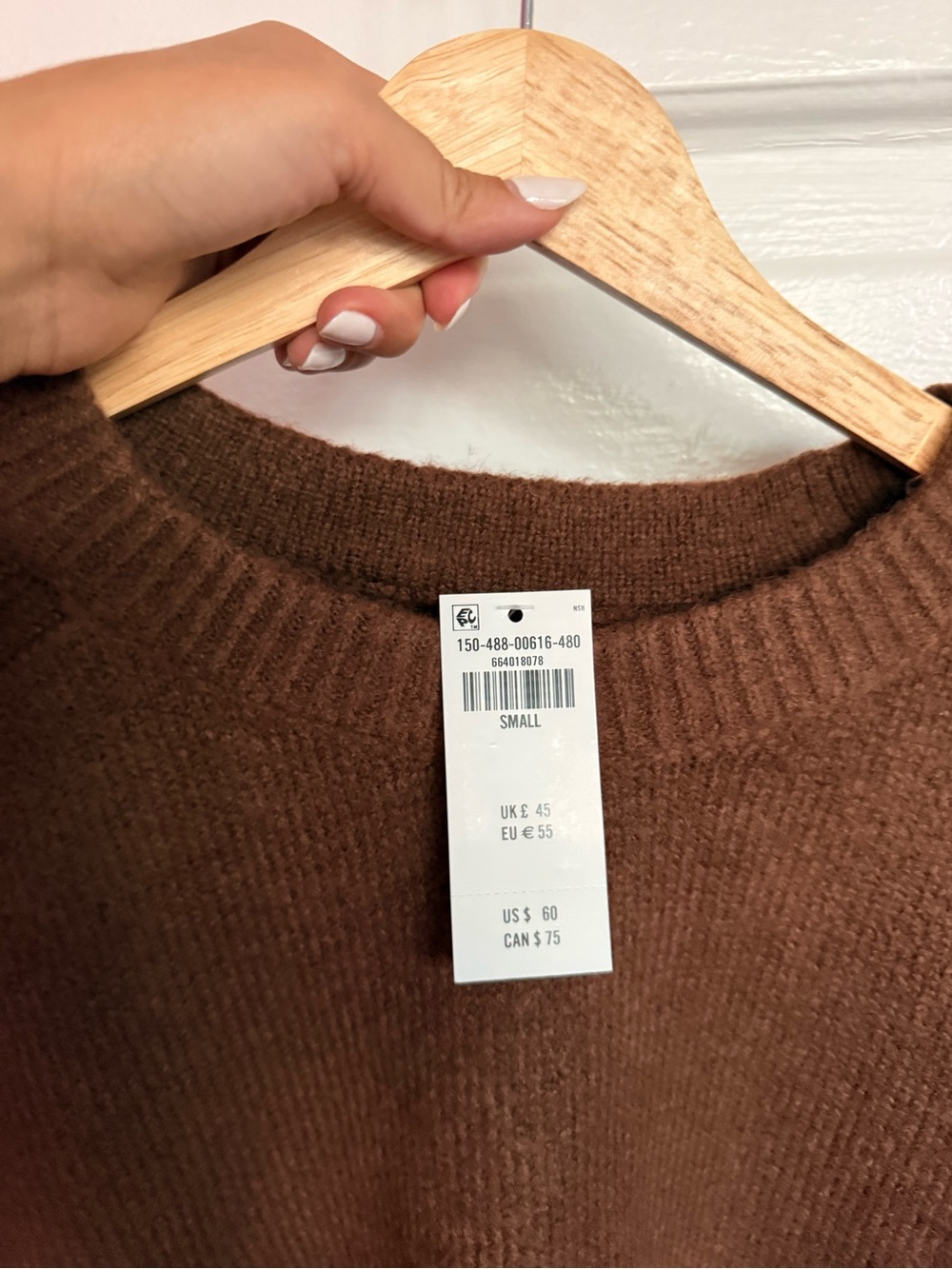 Abercrombie Madeline Brown Crewneck Women's Sweater - Small